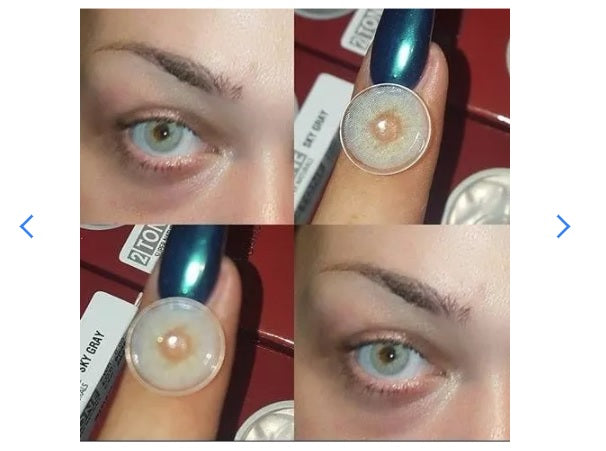 Lentes De Contato Colorida Freshtone Sky Gray