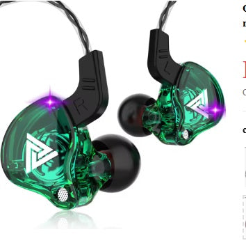 Original QKZ K6 no ouvido fone de ouvido om microfone estéreo esportes alta fidelidade subwoofer