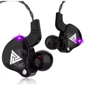 Original QKZ K6 no ouvido fone de ouvido om microfone estéreo esportes alta fidelidade subwoofer