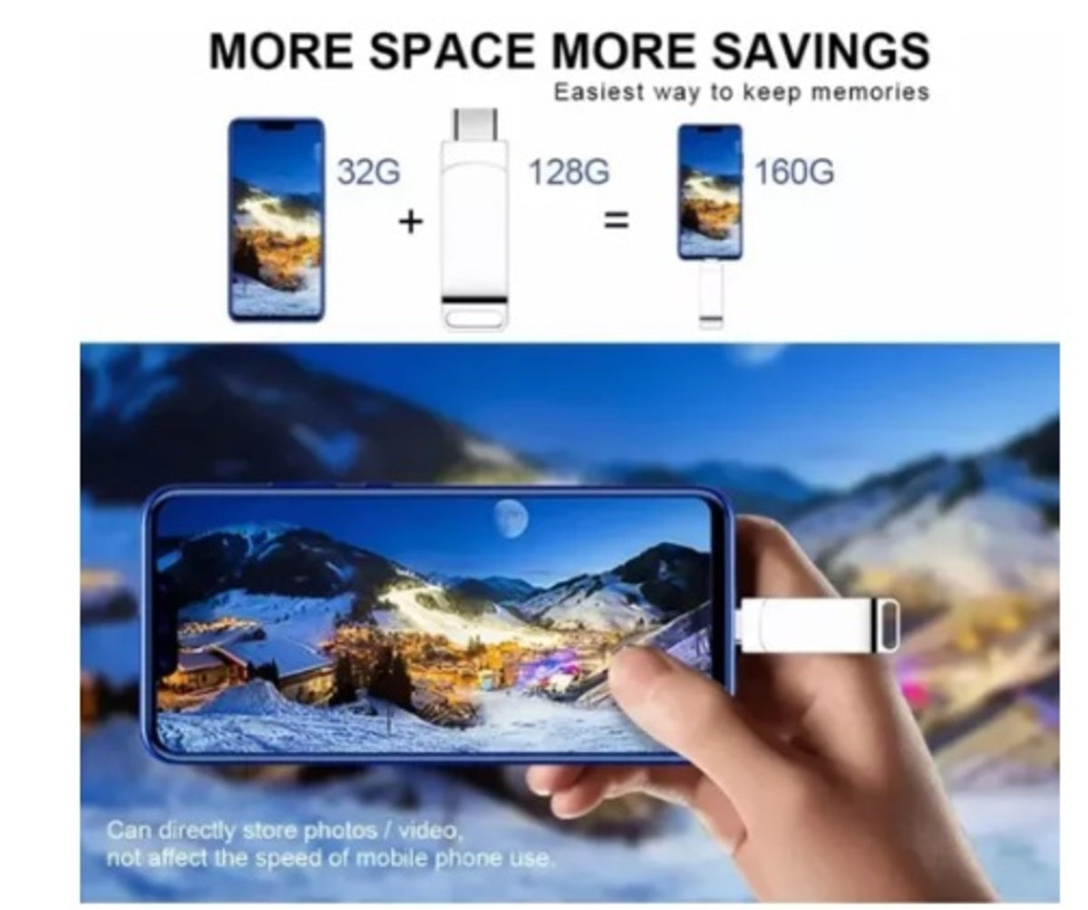 Pendrive Xiaomi 16tb Com Adptador Original Ssd