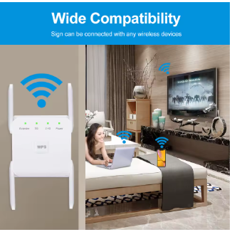 Repetidor wi-fi sem fio Ac1200 impulsionador 2.4g/5ghz amplificador de sinal