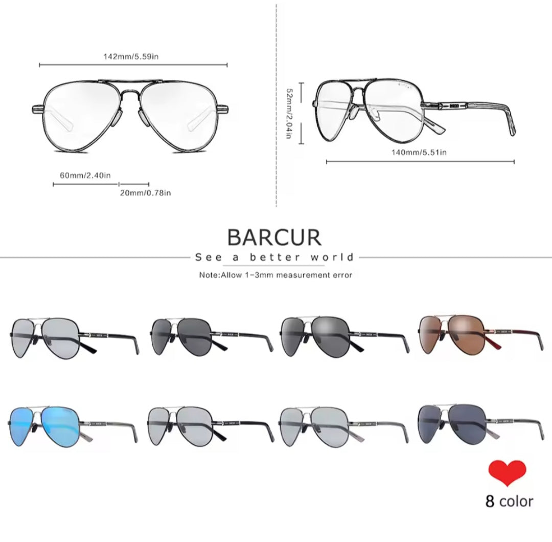 Oculos de sol polarizado Barcur