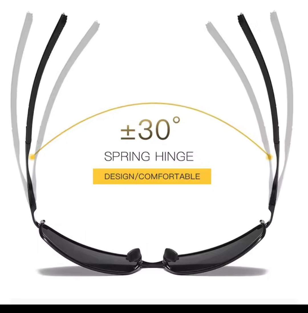 Óculos de sol Aoron UV400 original metal frame