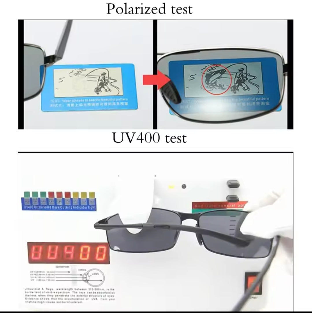 Óculos de sol Aoron UV400 original metal frame