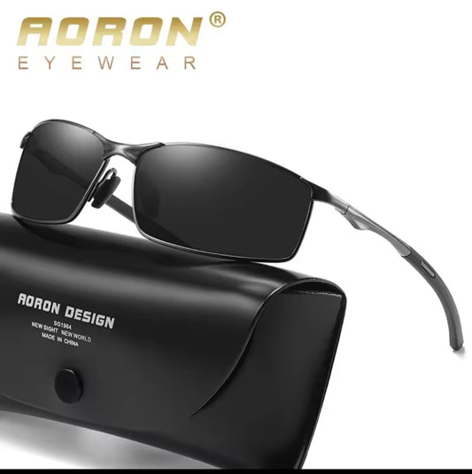 Óculos de sol Aoron UV400 original metal frame