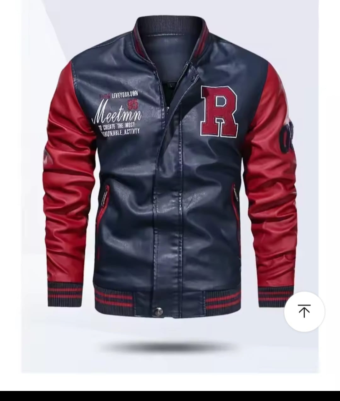 Jaqueta de Couro Estilo High School