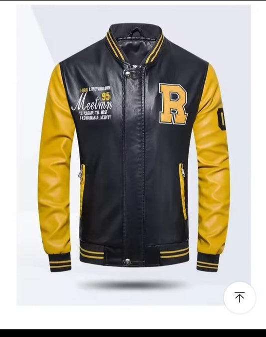 Jaqueta de Couro Estilo High School