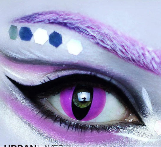 Lentes de contato halloween cosplay Pink Cat Festa a Fantasia