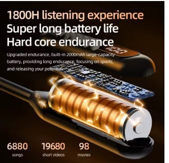Sem parar Fones de ouvido bluetooth longa duração mais de 10 horas de musica