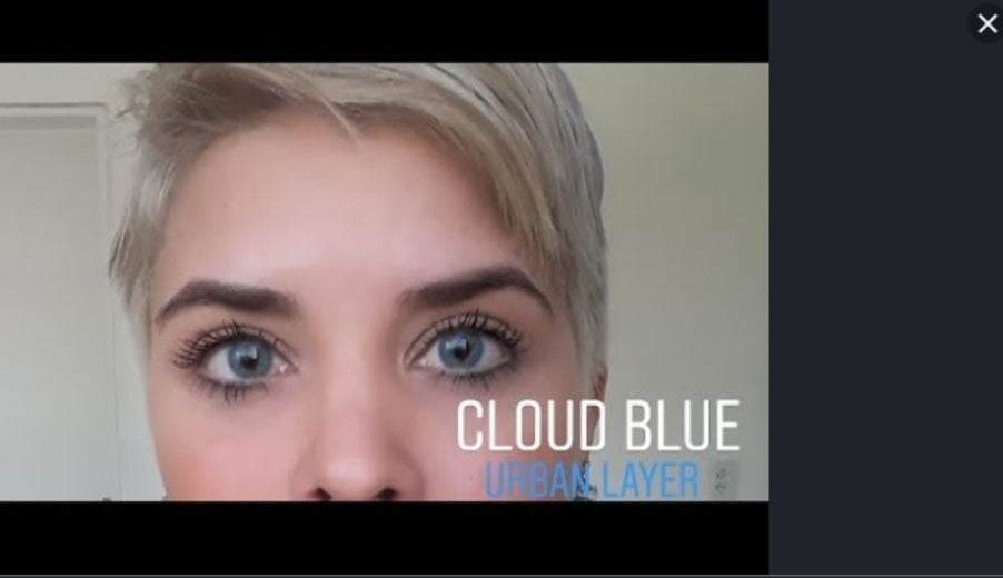 Lentes de contato Urban Layer Cloud Blue Descarte Anual